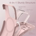 thumbnail image 4 of JETech Magnetic Silicone Case for iPhone 15 6.1-Inch, Compatible with MagSafe, Phone Cover with Camera Lens Full Protection (Pink), 4 of 6