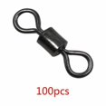 thumbnail image 1 of Shengyu 100pcs Fishing Rolling Swivel Connector Barrel Bearing Solid Ring Sea Fishing Tackle Accessory Tool, 1 of 1