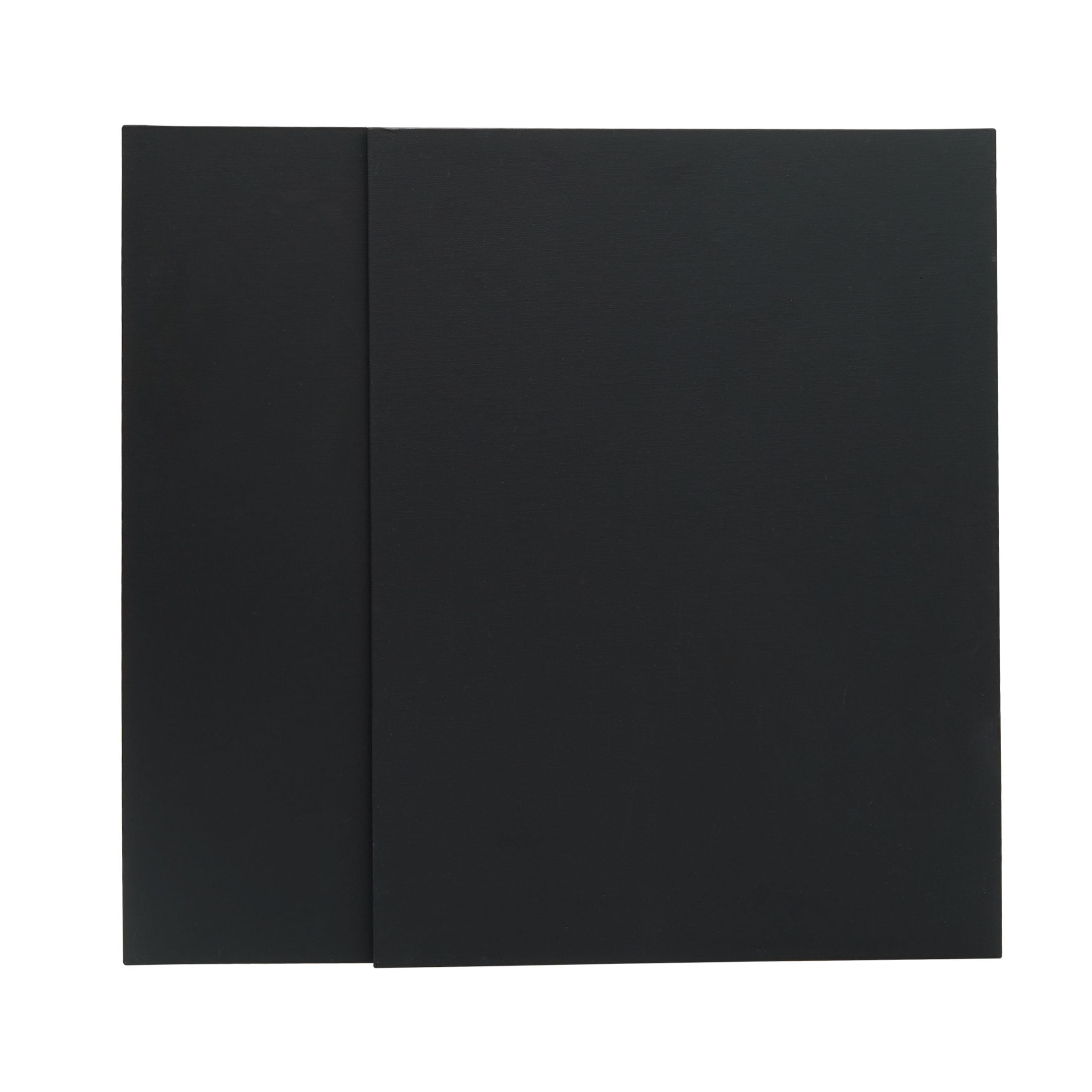 Studio Canvas Panel, 100% Cotton Acid Free Black Canvas, 12"X16", 2 Pieces, Academic Canvas, Great Chioce for Beginners and Hobbyists of All Skill Levels.