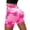 Pink, variant on IWRICH Women's High Waist Workout Biker Shorts Gym Printed Seamless Cycling Scrunch Yoga Shorts Pink XL
