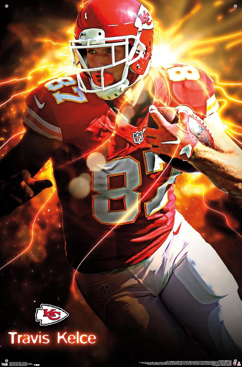 NFL Kansas City Chiefs - TraVis Kelce 16 Wall Poster with Push Pins, 22.375" x 34"