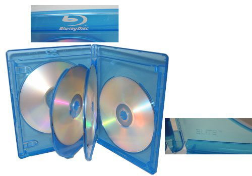 6 Tray 10 Pk VIVA ELITE Blu-Ray Replace Case Hold 6 Discs 15mm Storage Holder 