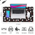 thumbnail image 5 of Long Mouse Pads for Desk,Halloween Ghosts with Red Hearts Desk Mats on Top Of Desks, Desk Mouse Pad Extra Large with 3mm Non-Slip Base and Stitched Edge for Gaming,Office,Work,Home 31.5x15.7in, 5 of 5