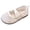 White, variant on WNVMWI Summer Toddler Shoes Girls Mesh Dress Shoe Kids Mary Jane Flats Toddlers for Wedding Party Holiday Wear Rose Gold Size 9