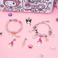thumbnail image 3 of Miniso Kuromi My Melody Kawaii niños Diy conjunto de pulsera de cuentas pulsera hecha a mano joyería para niños decorar juguete regalo de Navidad, 3 of 5