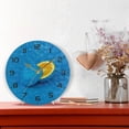 thumbnail image 6 of SKYSONIC Blue Lemon Sliced Wall Clock 10 Inch Silent Non Ticking Round Clock Oil Painting Clock Easy to Read Clock for Living Room Bedroom Bathroom Home Decor, 6 of 7