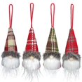 thumbnail image 5 of 4 Uds. Artículos decorativos de Navidad colgante de muñeco sin rostro colgante de muñeco con forma de anciano colgante de muñeco, 5 of 5