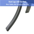 thumbnail image 3 of SUMMIT LIVING 18.3"H Outdoor Patio Side Table Round Metal End Table with PVC Table Top, Black, 3 of 7
