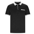thumbnail image 6 of Fnnxeal Mens Polo Shirts, Lightweight Solid Summer Casual Shirt With Short Sleeves Collared Shirt for Men Black, 6 of 6