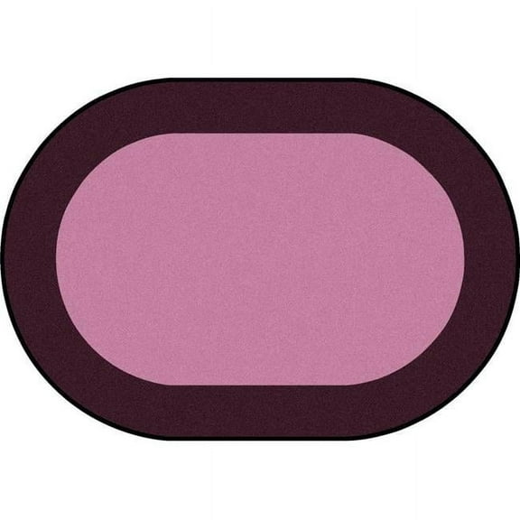 All Around Oval Classroom Carpet  Purple - 5 ft. 4 in. x 7 ft. 8 in.