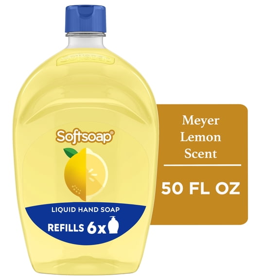 Softsoap Limited Edition Liquid Hand Soap, Meyer Lemon Scent, 50 fl oz Refill Bottle
