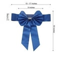 thumbnail image 4 of BalsaCircle 5 Royal Blue Reversible Satin Faux Leather Bow Tie Chair Sashes Buckles Party, 4 of 8