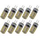 thumbnail image 1 of 10pcs G4 Ac 220v 2.5w 180lm 3000-3500 Smd 2835 24-led Bulbs Lamps Lights (warm White), 1 of 1