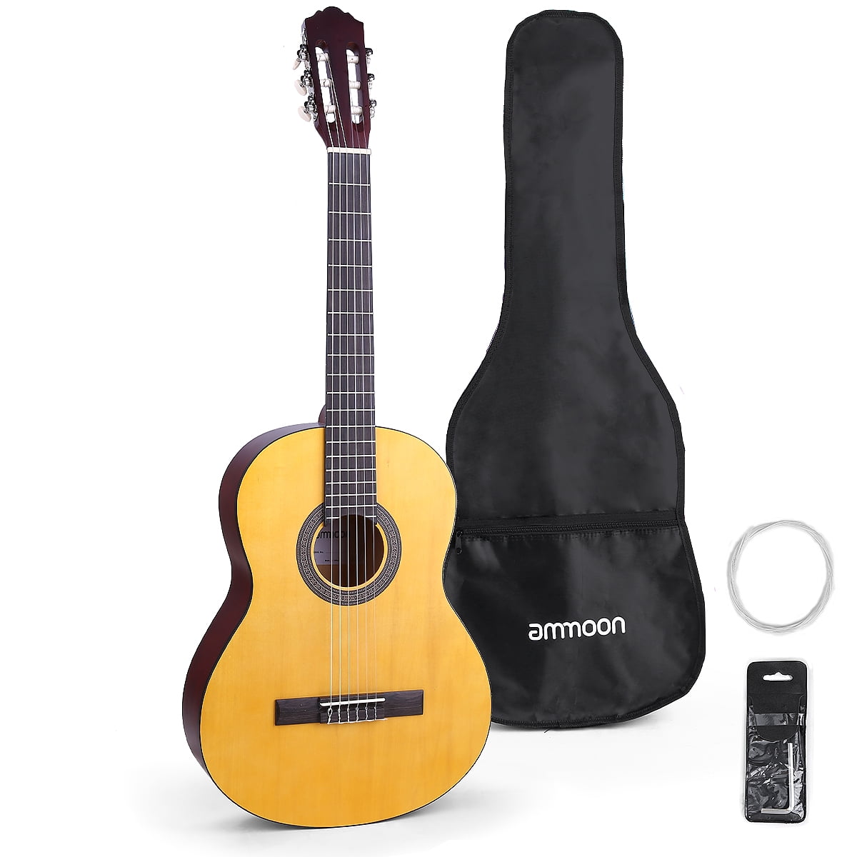 Sunset HUAWIND Dreadnought Small Acoustic Kids Guitar for Beginner 30 1/2 Half-Size Steel Strings Wooden Guitar with Gig Bag