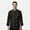 Black, variant on Men’s 3/4 Sleeve Yellow Chef Coat with Black Piping, Double-Breasted Kitchen Uniform Jacket, Size [XS–6XL]