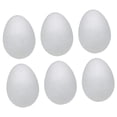 thumbnail image 4 of Huevos de Pascua de espuma, versátiles, lisos, para pintar, para rellenar cestas, hechos a mano 6 piezas de 15 cm, 4 of 8