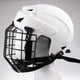 thumbnail image 4 of Combo de máscara y Casco de hockey sobre hielo ajustable profesional blanco Cola, 4 of 8