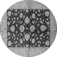 thumbnail image 1 of Ahgly Company Indoor Round Oriental Gray Traditional Area Rugs, 6' Round, 1 of 4