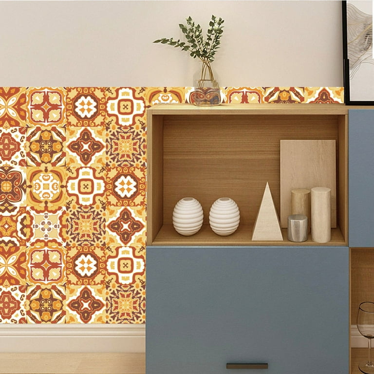UKAP 10Pcs Mosaic Pattern Waterproof Wall Tile Stickers Peel and Stick Tile Kitchen Backsplash Wallpaper Sticker 15x15cm/20x20cm UKAP 10Pcs Mosaic Pattern Waterproof Wall Tile Stickers Peel and Stick Tile Kitchen Backsplash Wallpaper Sticker 15x15cm/20x20cm