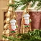 thumbnail image 5 of Adornos Navideños de Plástico para Árbol de Navidad | Adornos Navideños Rojos para Colgar En La Ventana | Colgantes de Plástico Ligeros E Irrompibles con Acabado Brillante | Diseños Festivos de Oso d, 5 of 6