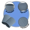thumbnail image 3 of TOPTIE 6PCS Cooling Wrist Sweatband 3 Inch, Ice Silk Elastic Cooling Bracelet Wristband for Summer (Grey), 3 of 6