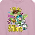 thumbnail image 3 of Toy Story 4 - I Do My Own Stunts Woody And Buzz - Women's Racerback Tank Top, 3 of 5