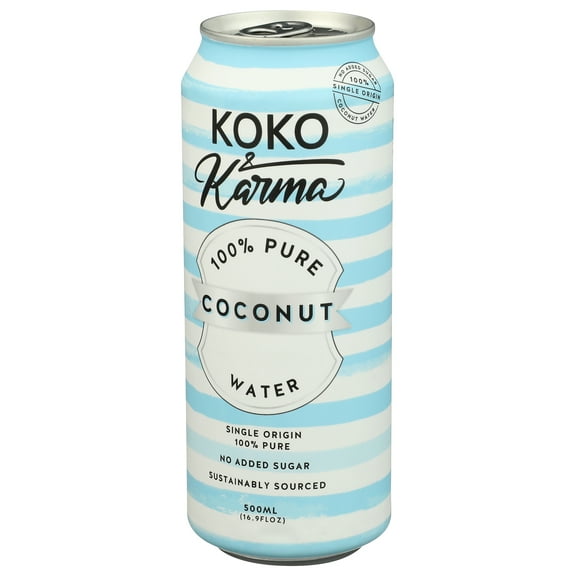 Koko & Karma 100% Pure Coconut Water No Added Sugar 16.9oz