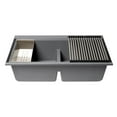 thumbnail image 4 of Pemberly Row 33" Granite Composite Workstation Double Bowl Undermount Sink, 4 of 9