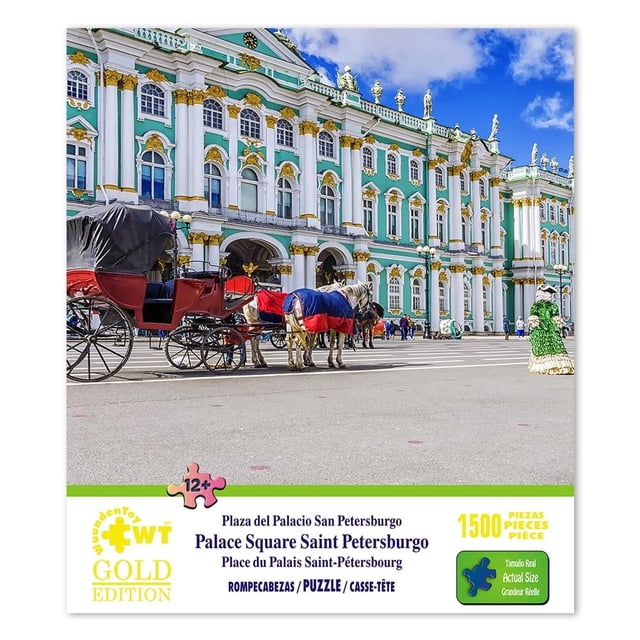 Rompecabezas Wuundentoy Plaza del Palacio San Petersburgo Gold Edition 1500 Piezas