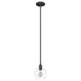 thumbnail image 2 of Hunter - Dunshire 1-light Noble Bronze, Mini Pendant Light, Dimmable, Casual Style, Teardrop Shaped, for Bedrooms, Dining, Living Rooms - 19649, 2 of 7