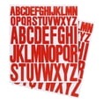 thumbnail image 1 of Calcomanías de Letras Uxcell 1 pulgada 2 pulgadas, 12 Hojas de Calcomanías de Letras Adhesivas de Vinilo, Rojo, 1 of 6