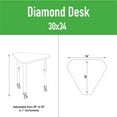 thumbnail image 3 of Commercial Thermal Fused Wood Laminate Top Collaborative Desk Oak, 3 of 9