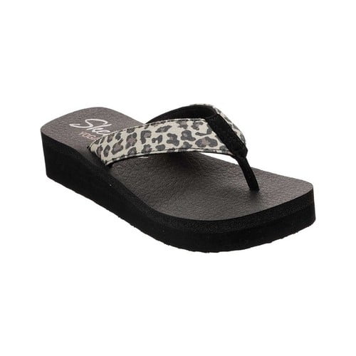 skechers cali vinyasa wedge flip flop