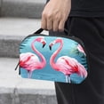 thumbnail image 2 of Flamingo Waterproof Oxford Fabric Storage Pouch for Electronic Devices - Cord Organizer, Hard Drive Bags, Canvas Storage Box Small, Charger Cord Organizer - 5.9x9.44x3.14 in, 2 of 6