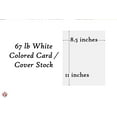 thumbnail image 5 of White Card Stock Paper, 67lb Cover Medium Weight Cardstock, for Arts & Crafts, Coloring, Announcements, Stationary Printing at School, Office, Home, 5 of 5