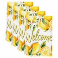 thumbnail image 2 of Yellow Lemons Kitchen Towels Set of 4, Summer Fruits Leaves Pastoral Botanical Absorbent Dish Towels for Kitchen, Microfiber Hand Towel, Quick Drying Tea Towel for Cleaning Decorative Dishcloths, 2 of 7