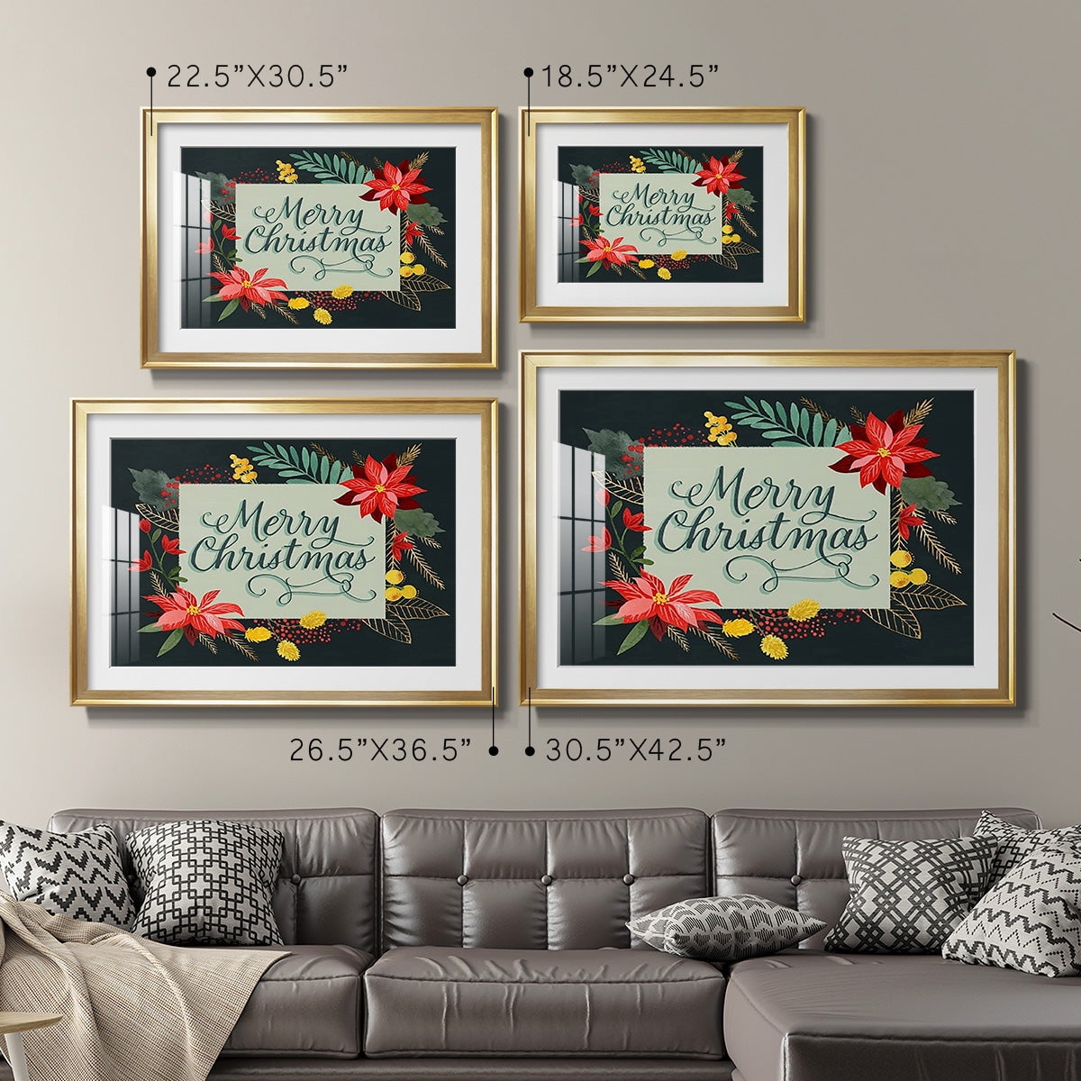 Bright Christmas Night I Premium Framed Print - Ready to Hang