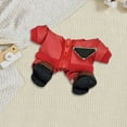 thumbnail image 3 of Accesorios para muñecas Ropa: Muñeca de 17 cm con un diseño único de chaqueta de cuero rojo, 3 of 3
