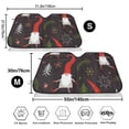 thumbnail image 3 of Picia Cute Christmas Gnomes Curved Windshield Sunshade Accordion Folding Style Auto Shade for Car Truck SUV Van Blocks UV Ray Sun Visor Protector -Small, 3 of 7