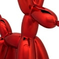 thumbnail image 3 of 11 in. Christmas Balloon Dog Figurine, Red, Polyresin, 3 of 4