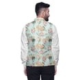 thumbnail image 3 of Atasi Floral Printed Wedding Jackets For Men Nehru Jacket Waist Coat For Festive Season-XX-Large, 3 of 6