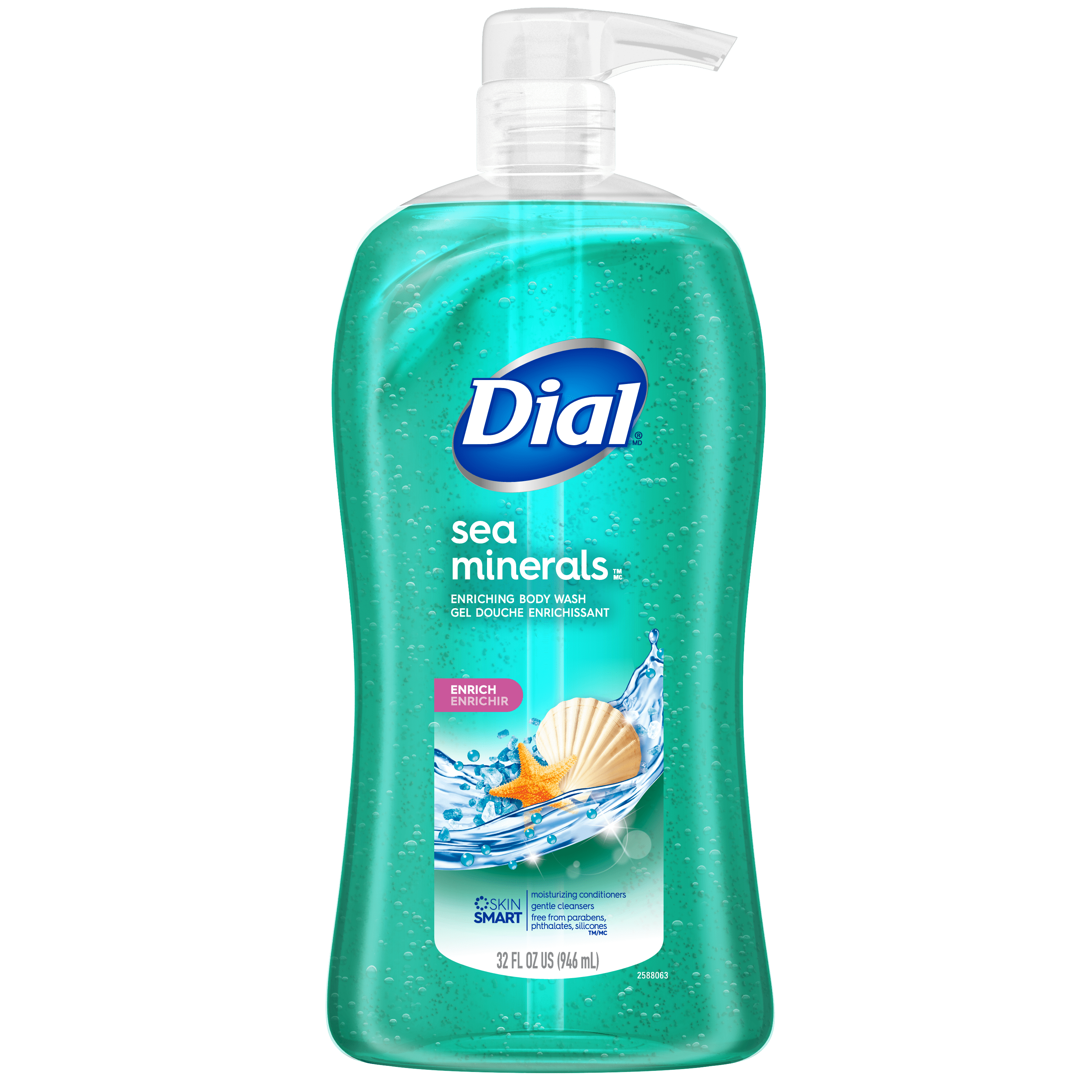 Dial Body Wash, Sea Minerals, 32 Ounce BrickSeek