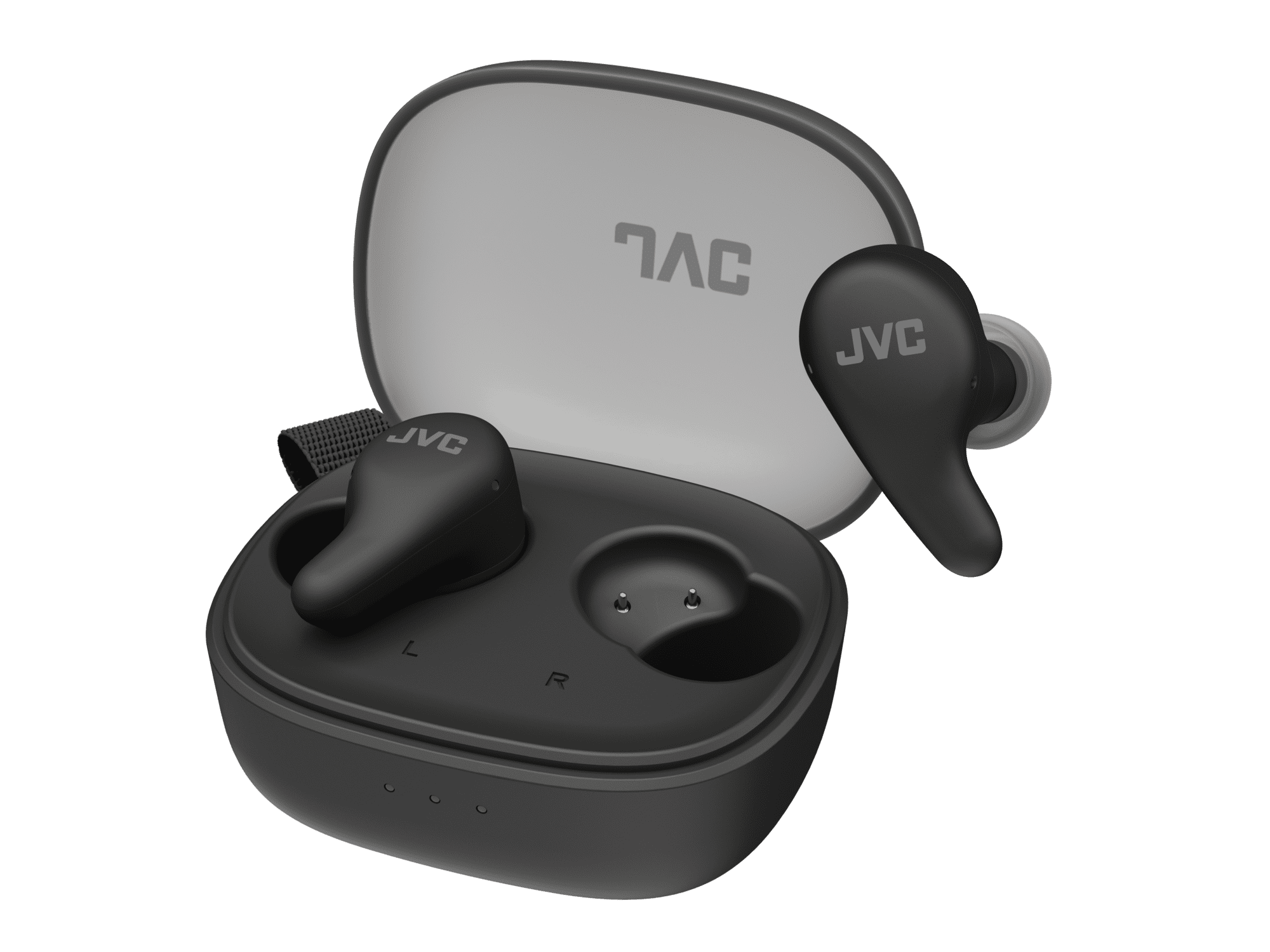 JVC Gumy Premium True Wireless Earbuds Noise Cancelling, Bluetooth 5.4 Headphones 26H Battery, ANC Ambient Mode, Gaming Low Latency, USB-C Case