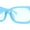 Blue, variant on Frost Neon Glo Mod Fashion Rectangular Clout Plastic Sunglasses Yellow