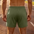 thumbnail image 6 of EOYWHK Mens Active Shorts Quick Dry Elastic Waist Drawstring Workout Shorts for Men Soft Lightweight Breathable Wear Daily Wear Outdoor Army Green, Size L, 6 of 9