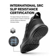 thumbnail image 4 of SPIEZ Men's Slip Resistant Shoes, Waterproof Oilproof Lightweight Non Slip Sneakers, Chef Restaurant Work Shoes -Black Size 12, 4 of 9