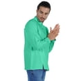 thumbnail image 3 of Atasi Indian Mens Henley Shirt Long Sleeve Casual Mandarin Collar Short Kurta, 3 of 7