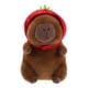 thumbnail image 1 of Peluche de carpincho, lindo carpincho de peluche con sombrero de fresa, peluches suaves, carpincho de Navidad, cumpleaños para niñas y niños, 1 of 7
