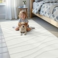 thumbnail image 5 of Buganda Modern Area Rug, Soft Non-Slip Rug for Living Room Bedroom, Machine Washable, 9'x12', Cream, 5 of 6