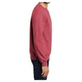 thumbnail image 3 of Yellow Rooster Men's Core Fleece Classic Crewneck Sweatshirt Heather Red 4XL, 3 of 6